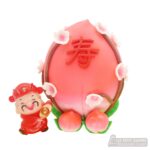 3D Longevity Blossom Bun Cake