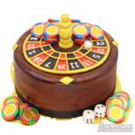 Casino Roulette Cake