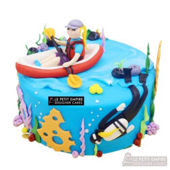 Diving & Kayaking Sea Water Sports Cake