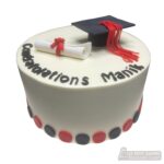 Graduation Hat & Certificate Cake