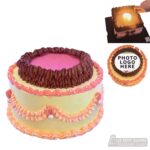 Korean Vintage - Fire Burn away Reveal Cake