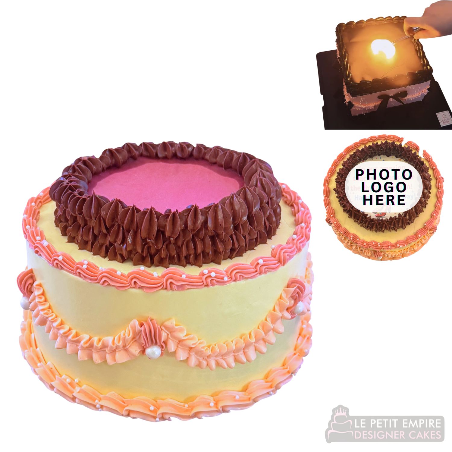 Korean Vintage - Fire Burn away Reveal Cake - LE PETIT EMPIRE