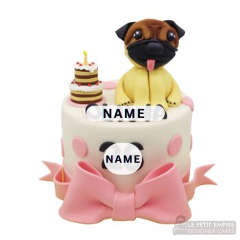 Puppy Design Themed Birthday Cake