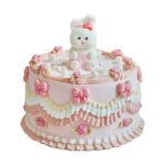 Sweet Bunny Vintage Buttercream Cake｜复古奶油蛋糕 (Lambeth-Style Piping)